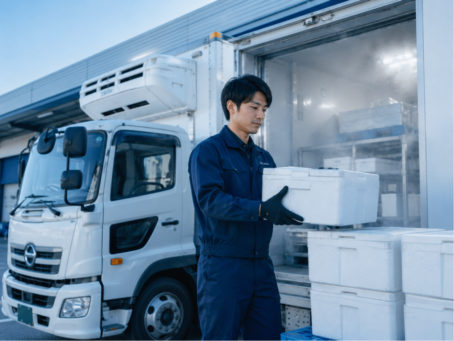 温度管理配送のイメージ